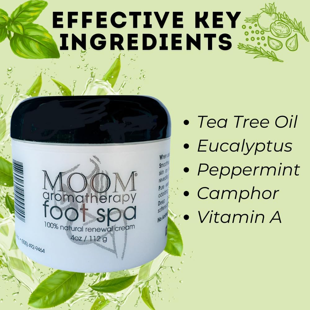 MOOM Foot Spa Cream 100 Natural Foot Renewal foot cream infused wi MOOM Inc