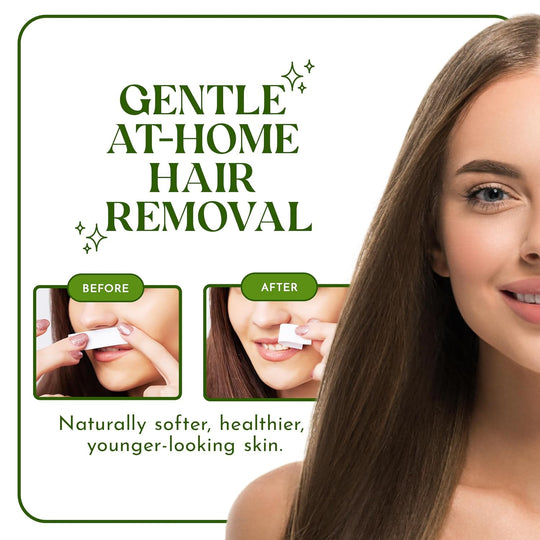 MOOM Glazing Organic Hair Remover with Avocado Face and Eyebrows (3oz/85g) (12 pack)