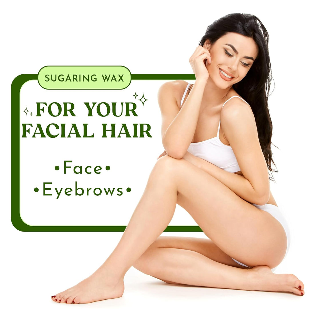 MOOM Glazing Organic Hair Remover with Avocado Face and Eyebrows (3oz/85g) (12 pack)