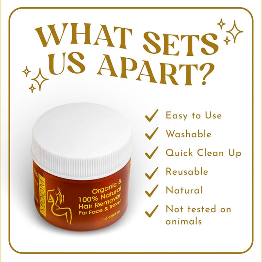 Organic Hair Removal Glaze® with Aloe Vera – Travel Kit ( Pack of 2 )