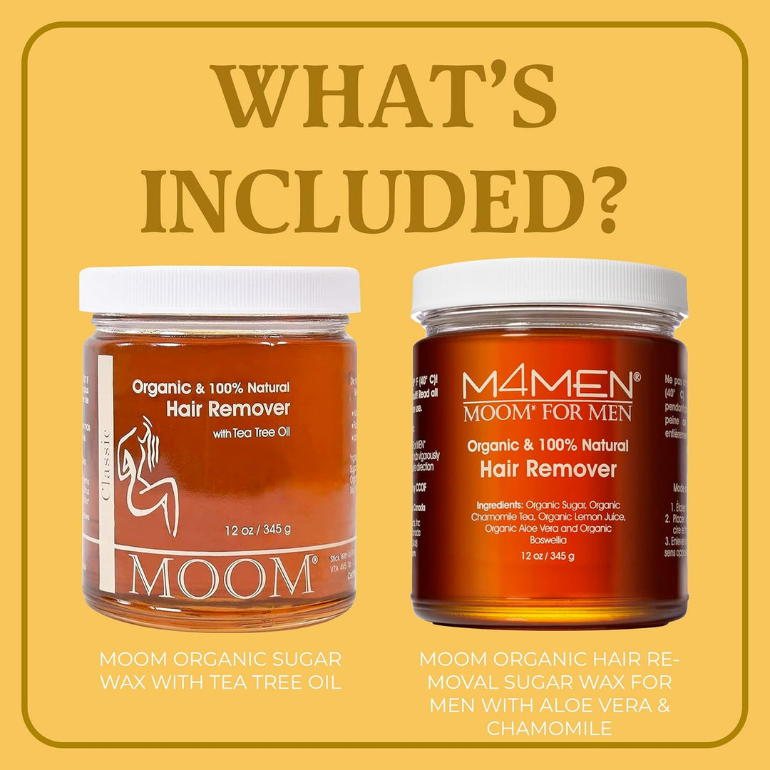 ❤️ MOOM His & Hers Sugar Wax Kit