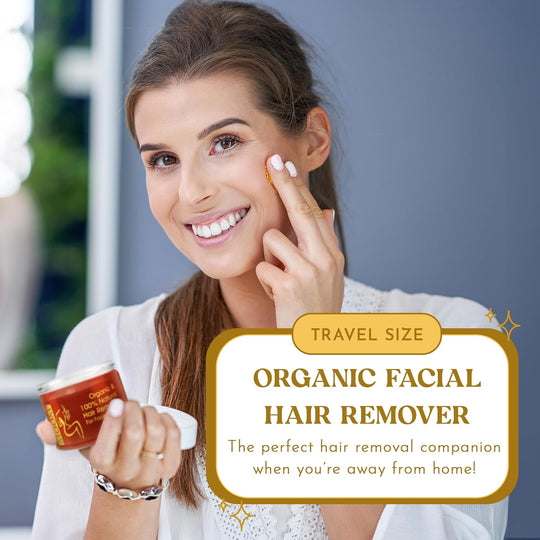 Organic Hair Removal Glaze® with Aloe Vera – Travel Kit ( Pack of 2 )