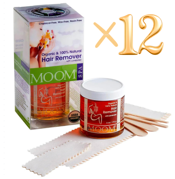 MOOM - Organic Sugar Wax Hair Removal Kit, For Underarm, Face and Biki ...