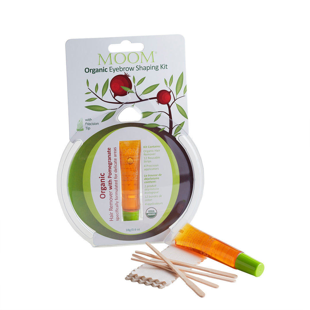 MOOM Organic Eyebrow Shaping Kit with Pomegranate ( 2 Pack)