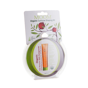 MOOM Organic Eyebrow Shaping Kit with Pomegranate ( 2 Pack)