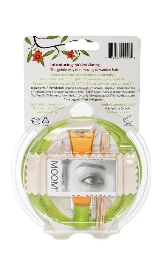 MOOM Organic Eyebrow Shaping Kit with Pomegranate ( 2 Pack)